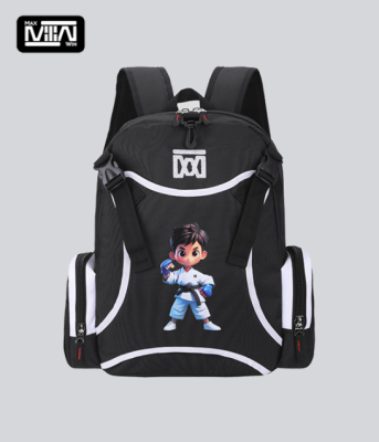 Boy's Black and White Taekwondo Backpack